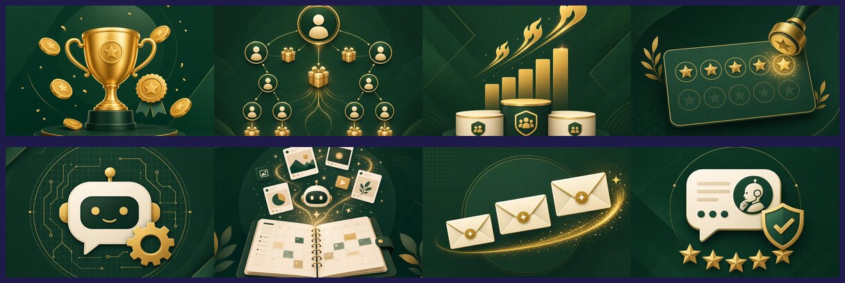 Preview of Complete Collection — all 8 Dalea templates